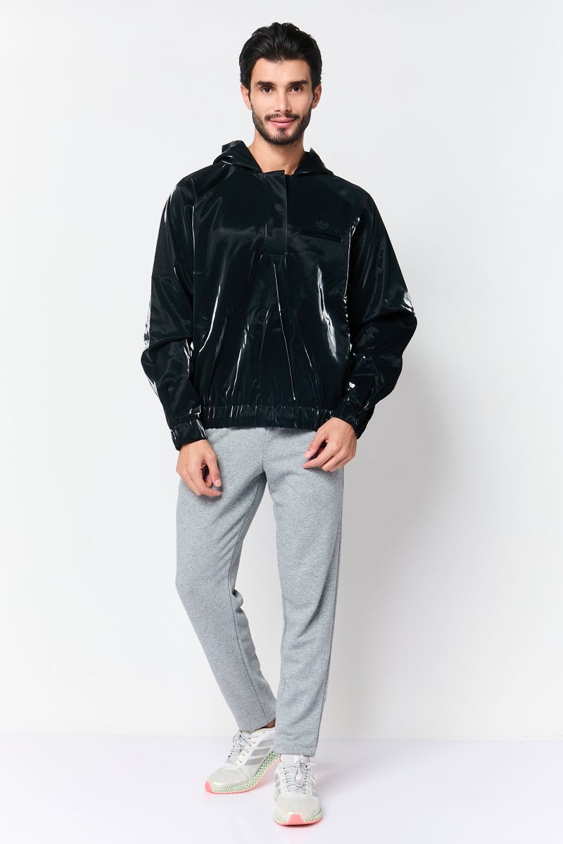 adidas Originals Men Sportswear Fit Long Sleeve Outdoor Jacket, Black - Image 2